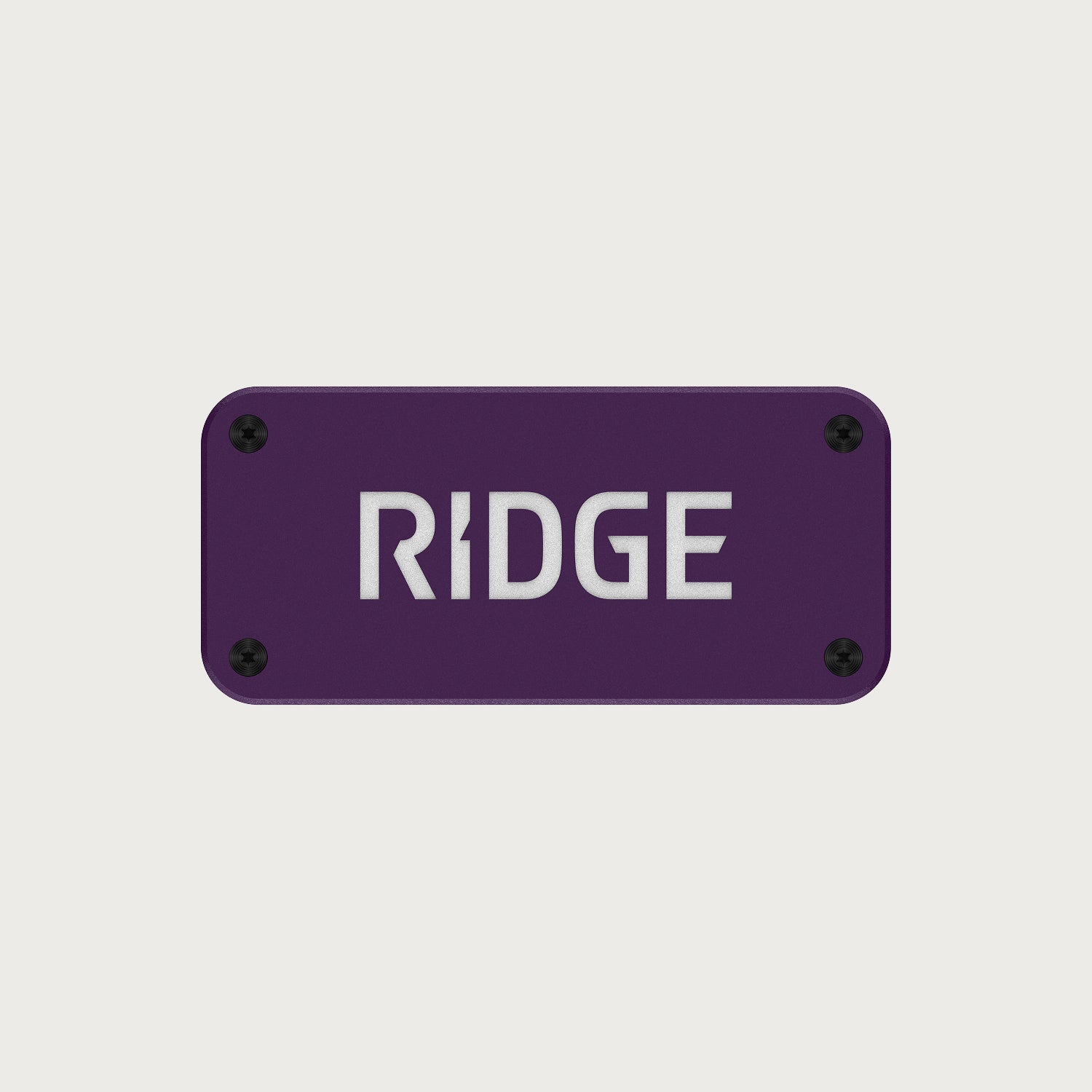 Ridge Logo Plate - Alaska Twilight