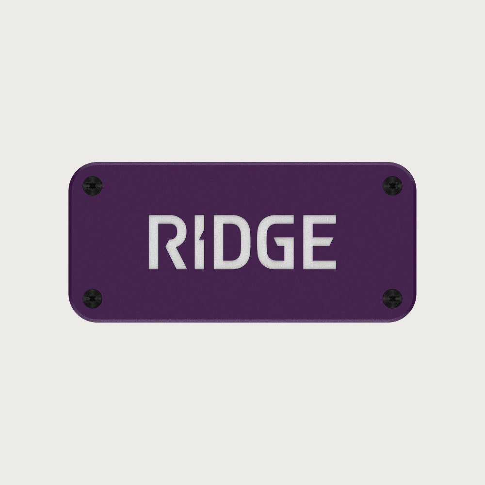 Ridge Logo Plate - Alaska Twilight
