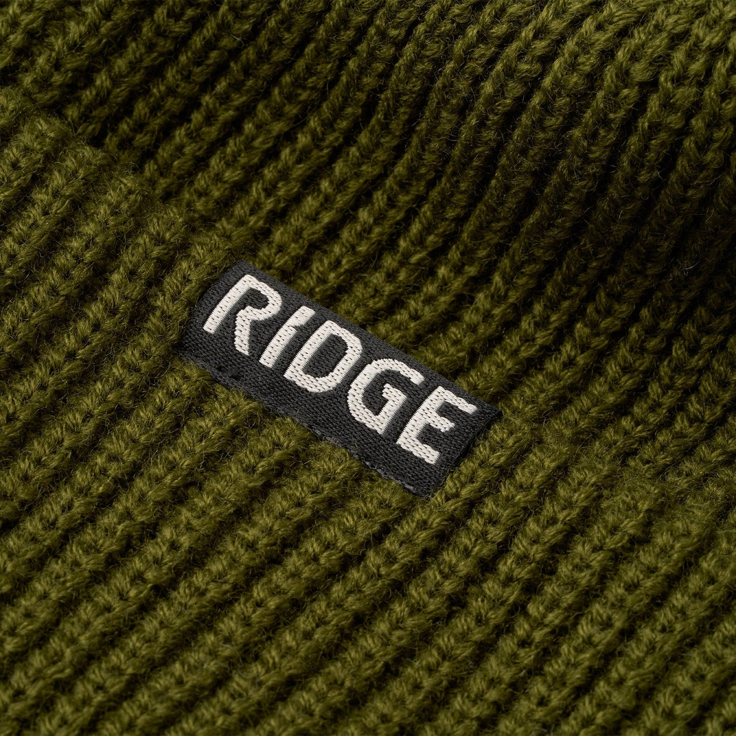 Ridge Classic Cuffed Beanie - Matte Olive