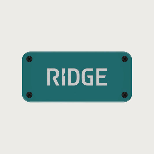Ridge Logo Plate - Desert Pine