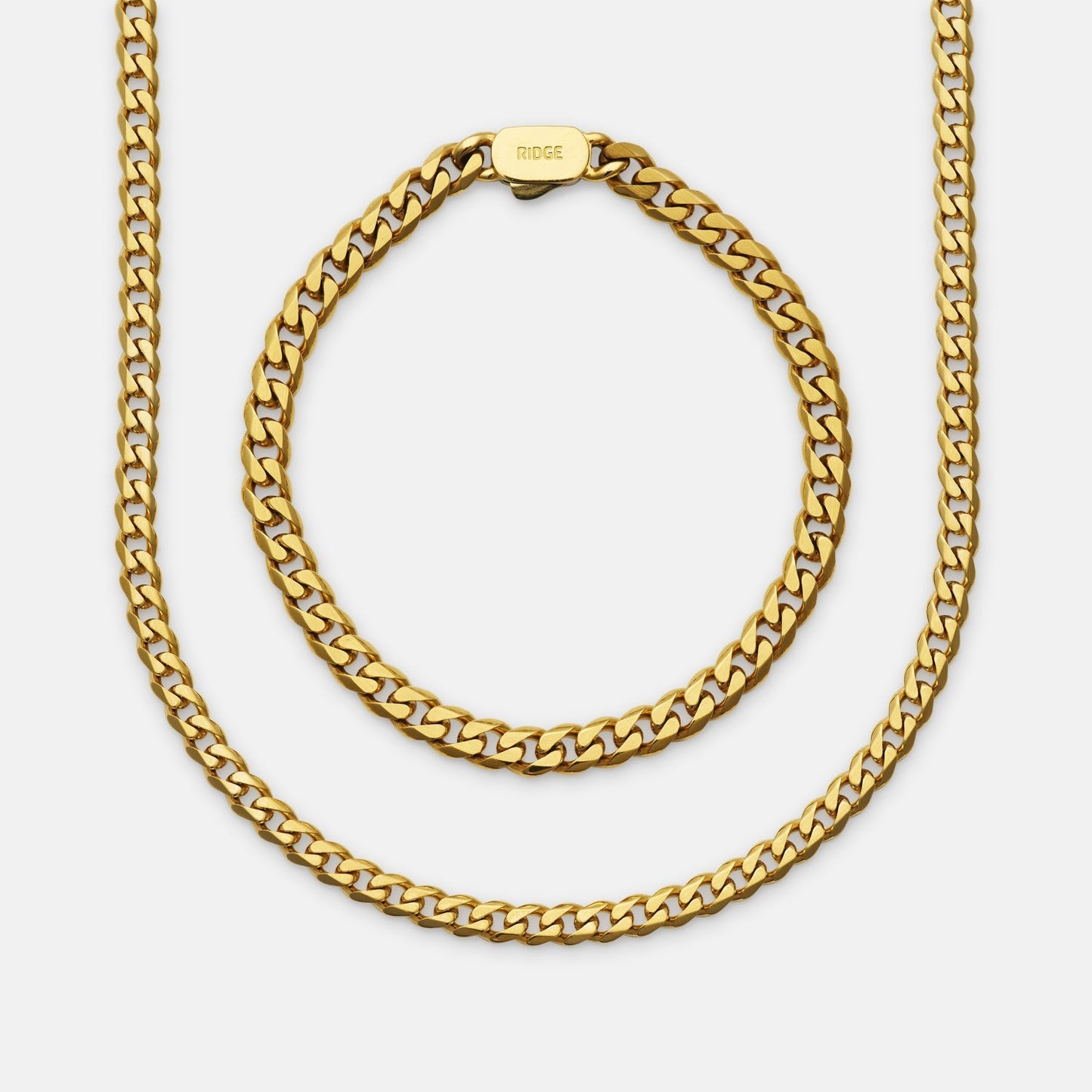 Curb Chain Kit - 18K Gold - Medium
