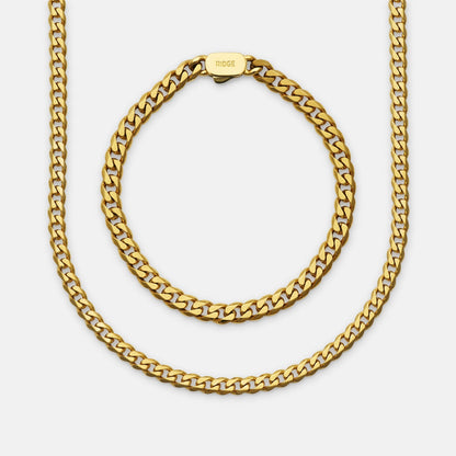 Curb Chain Kit - 18K Gold - Medium