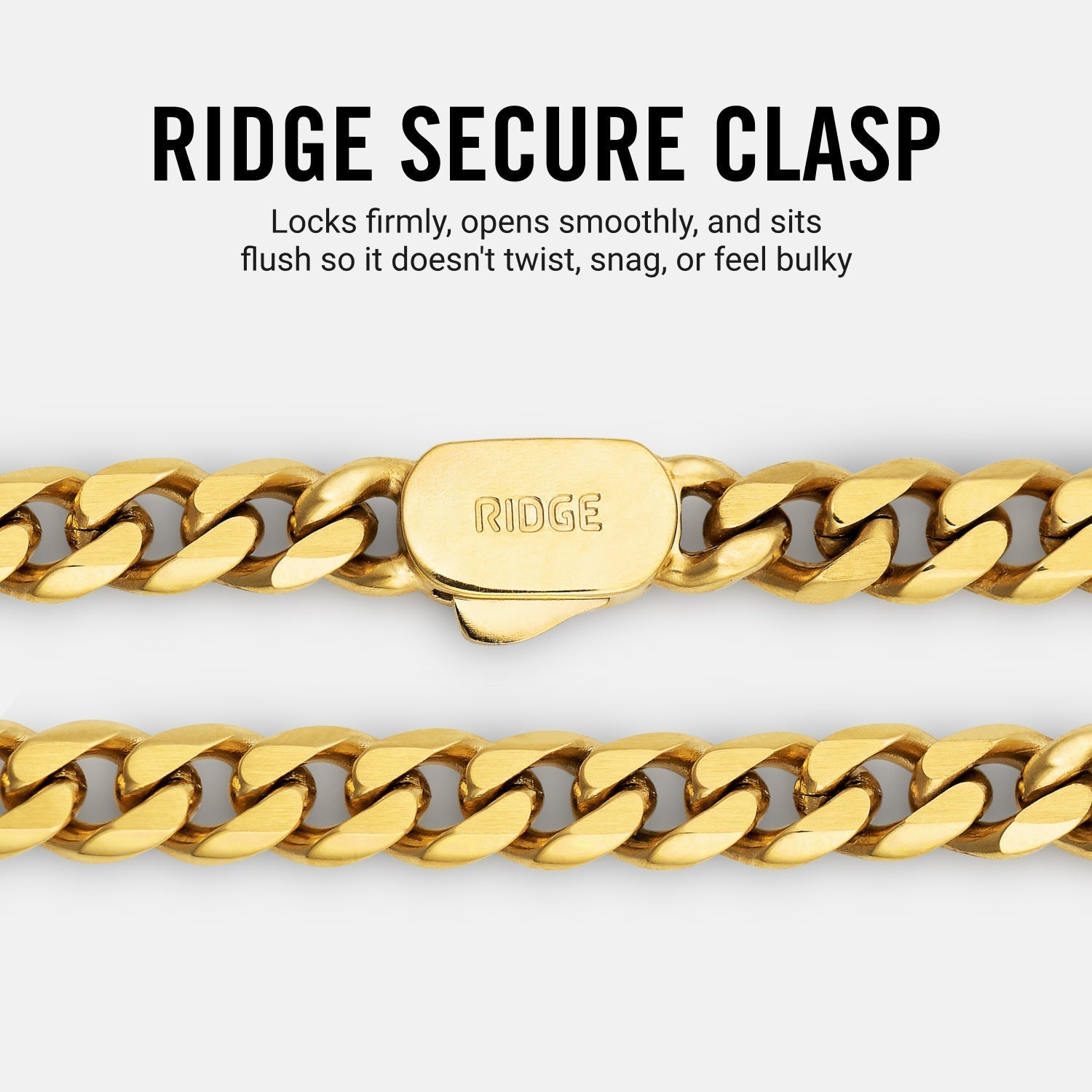 5mm Curb Chain - 18K Gold - 22"