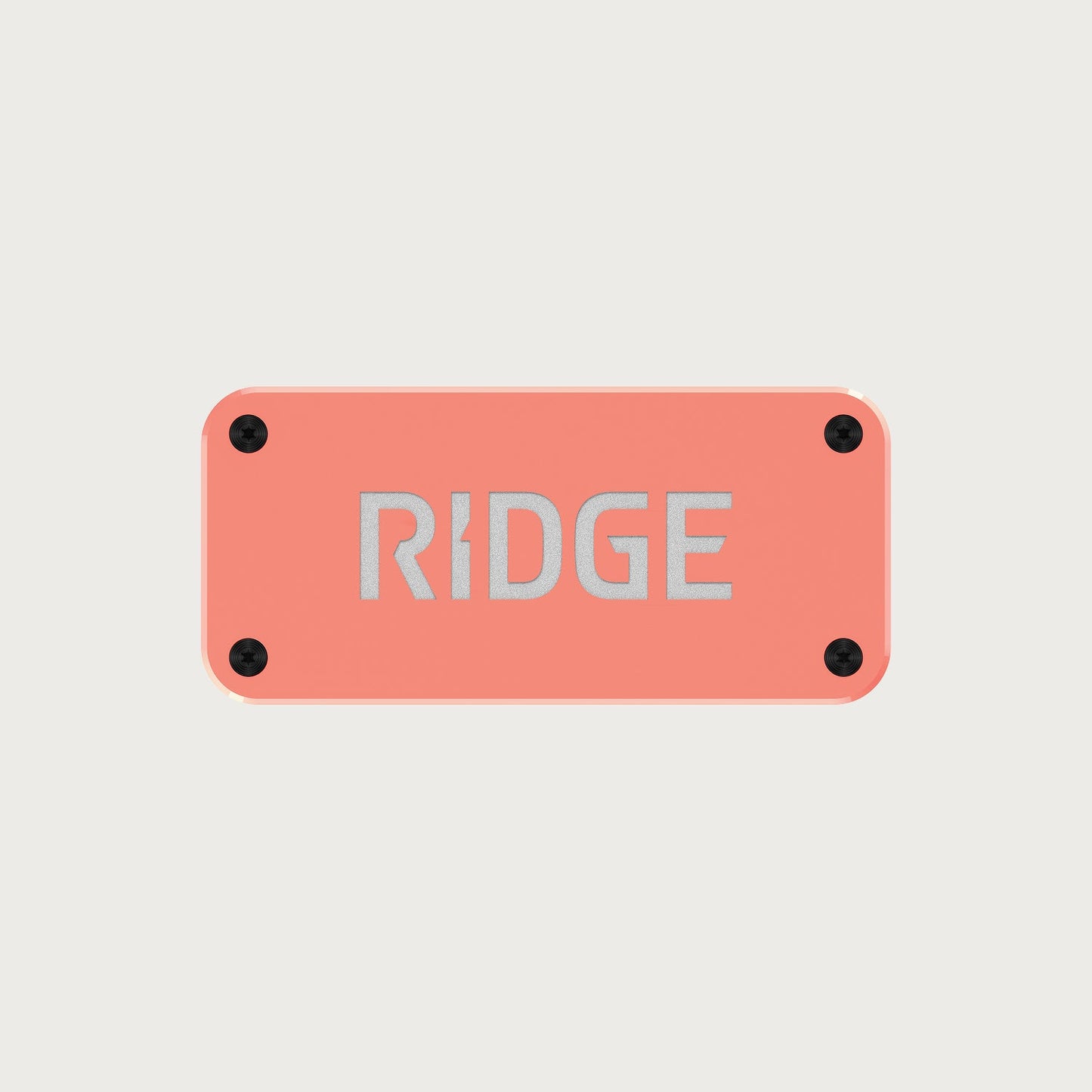 Ridge Logo Plate - Just Peachy