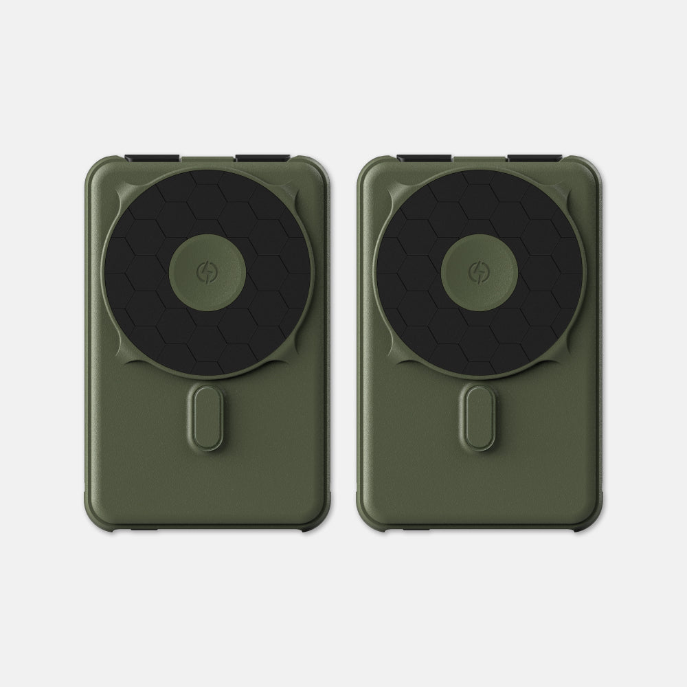 Ridge Power Bank - 10k mAh Bundle - Matte Olive - 2-Pack