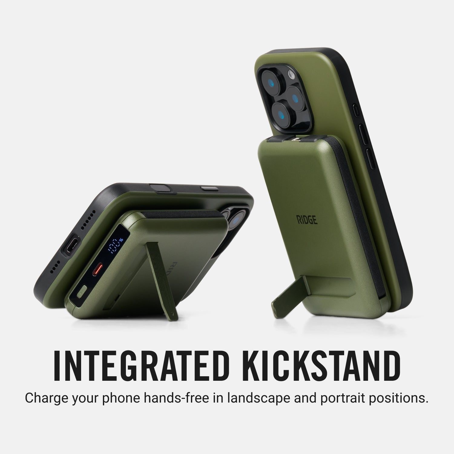 Ridge Power Bank - 10k mAh Bundle - Matte Olive - 3-Pack