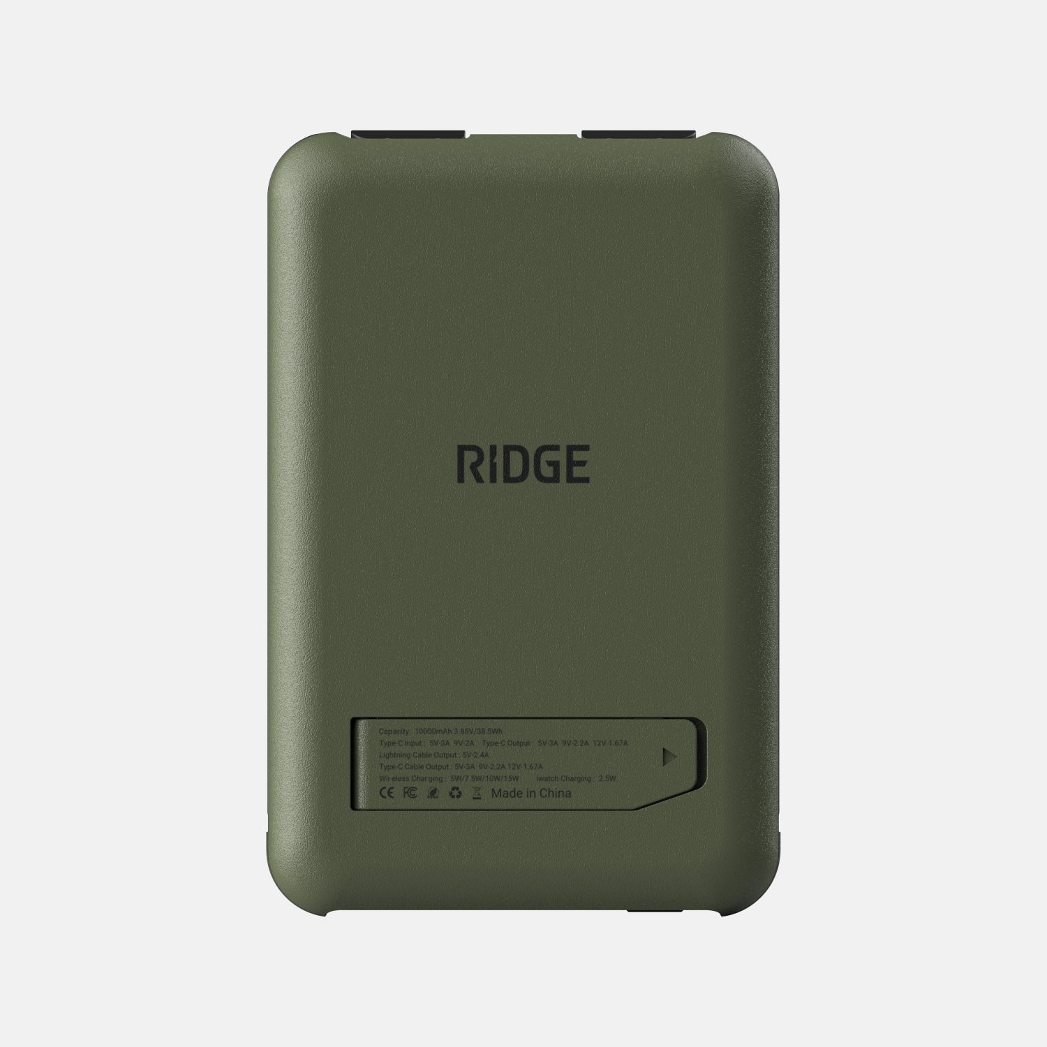 Ridge Power Bank - 10k mAh Bundle - Matte Olive - 2-Pack