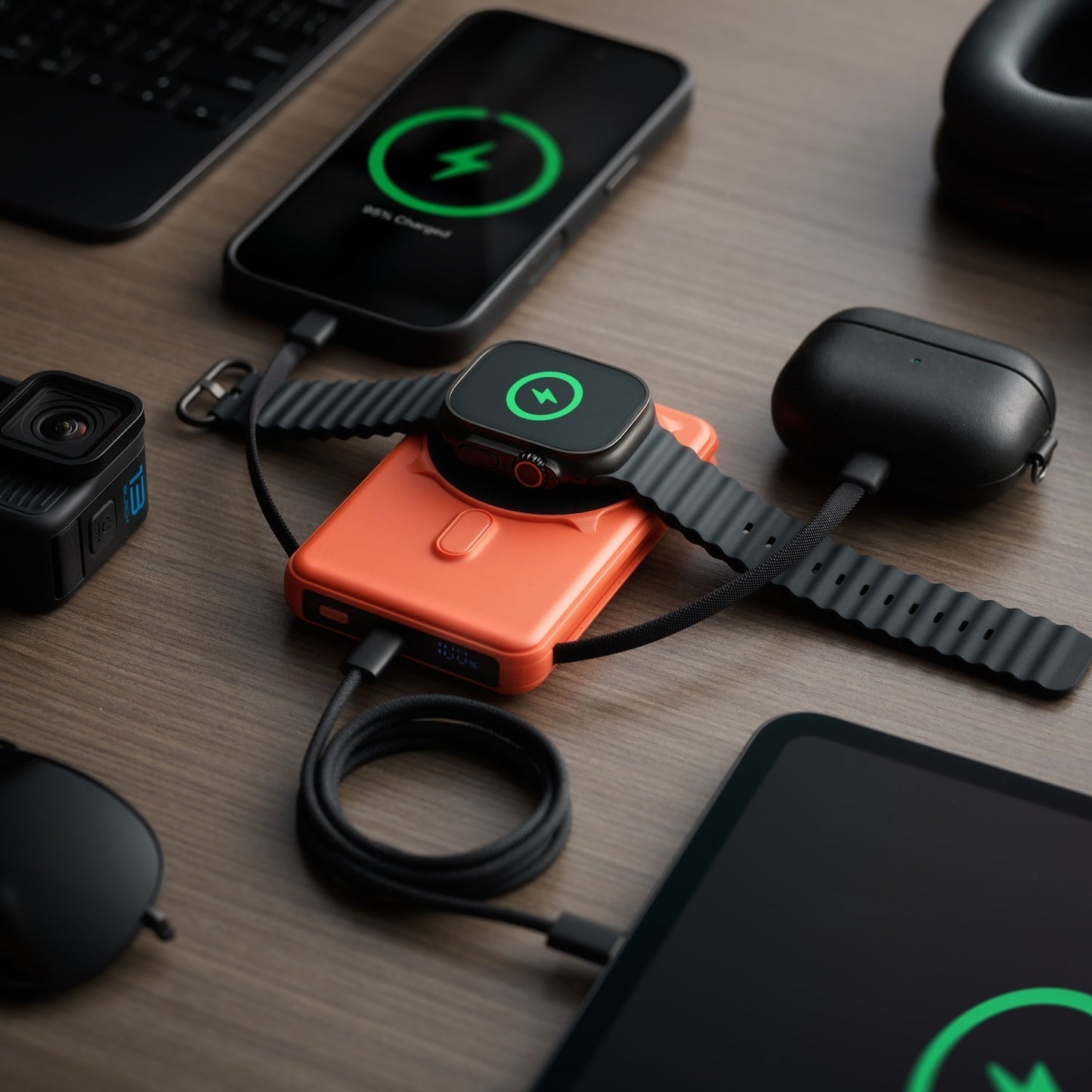 Ridge Power Bank - 10k mAh Bundle - Basecamp Orange - 3-Pack