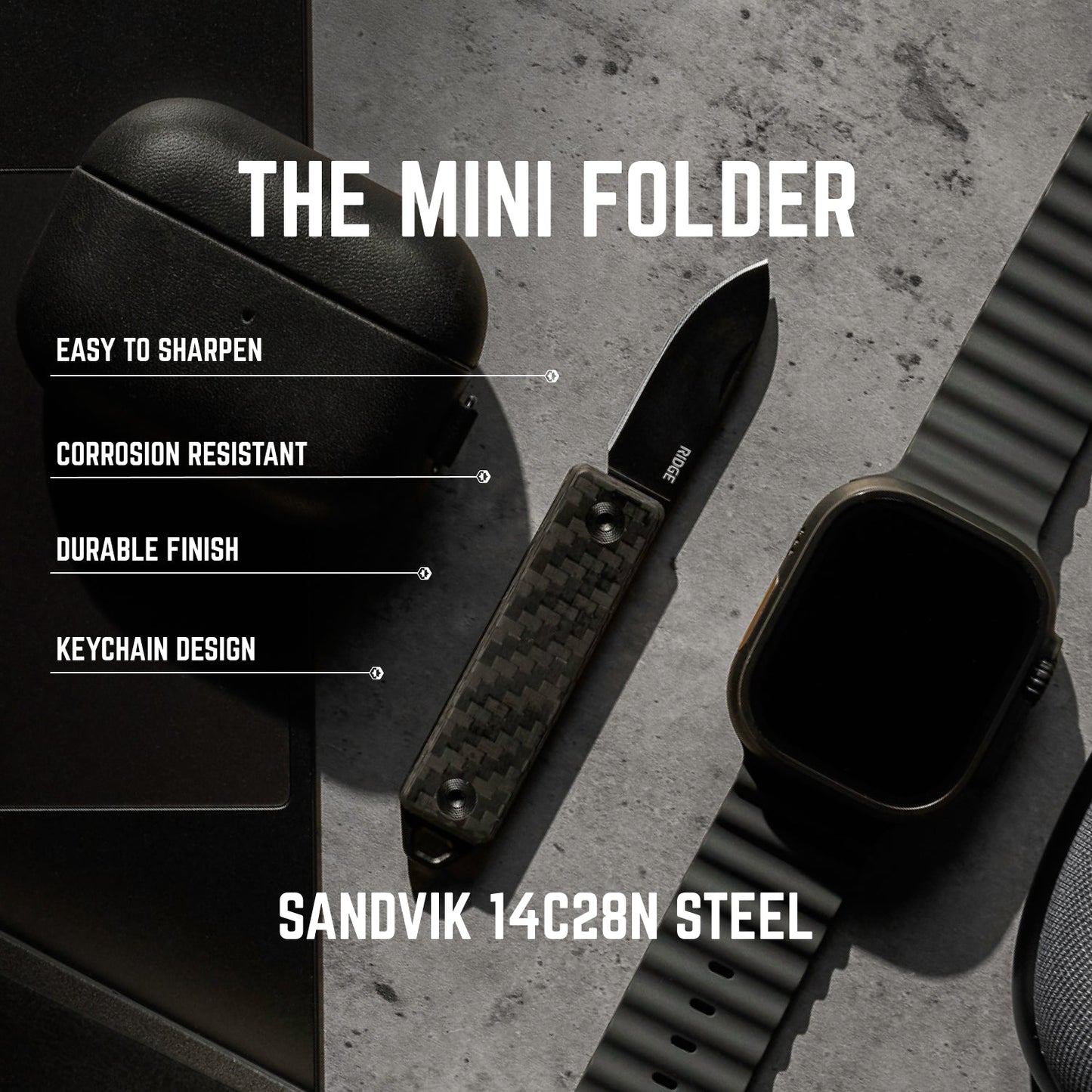 Mini Folder - Carbon Fiber 3k