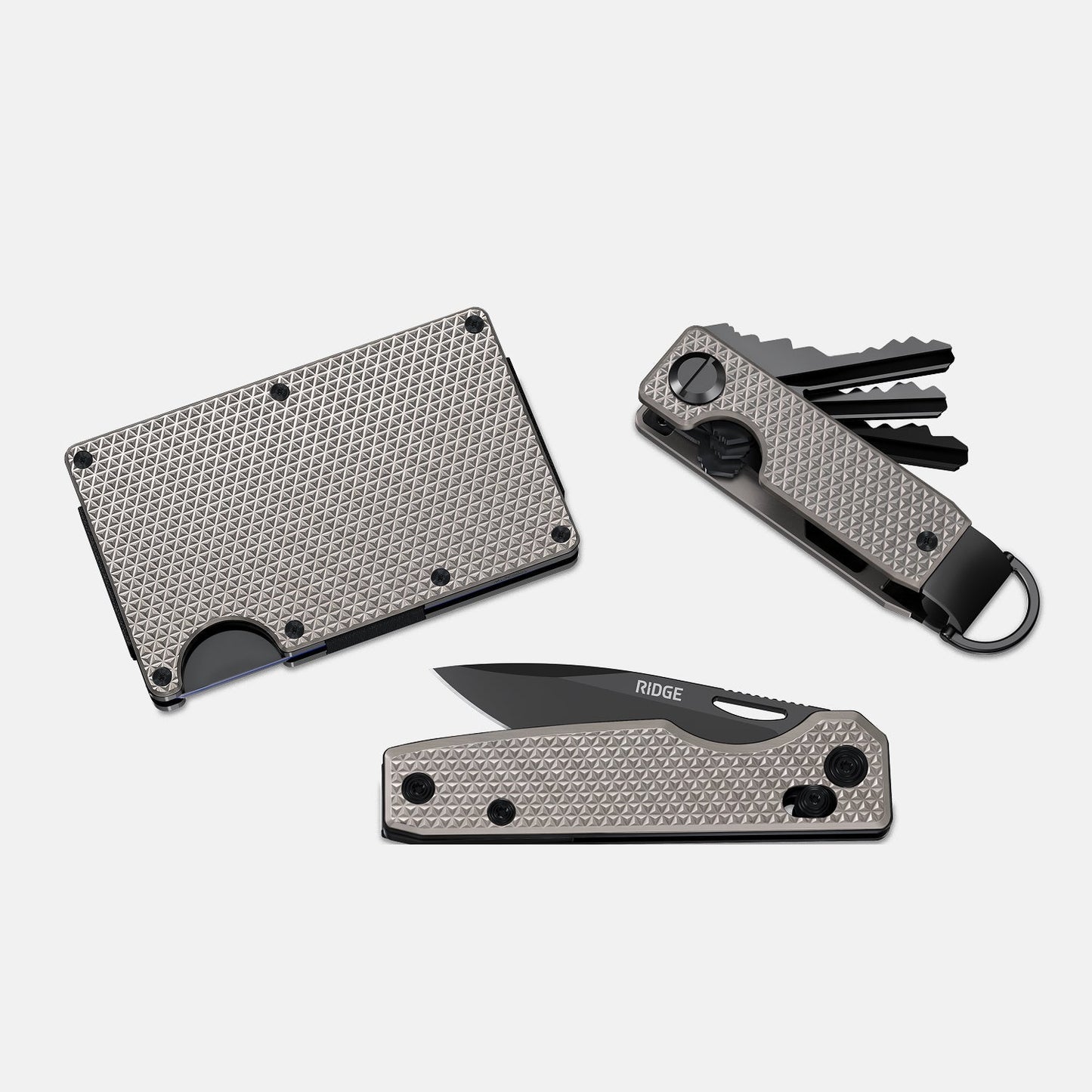 Daily Survival Set - Guilloché Titanium