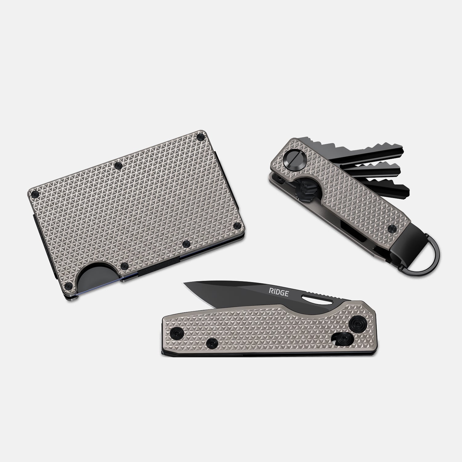Daily Survival Set - Guilloché Titanium
