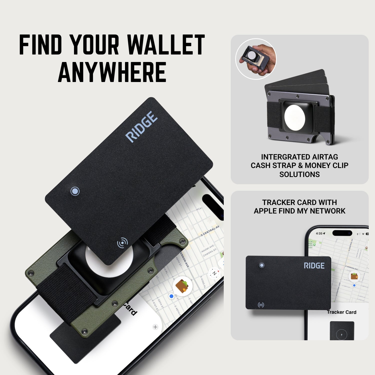 Ridge Wallet - Stonewashed Titanium