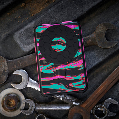 Ridge Wallet for MagSafe & Power Bank Kit - Neon Tiger