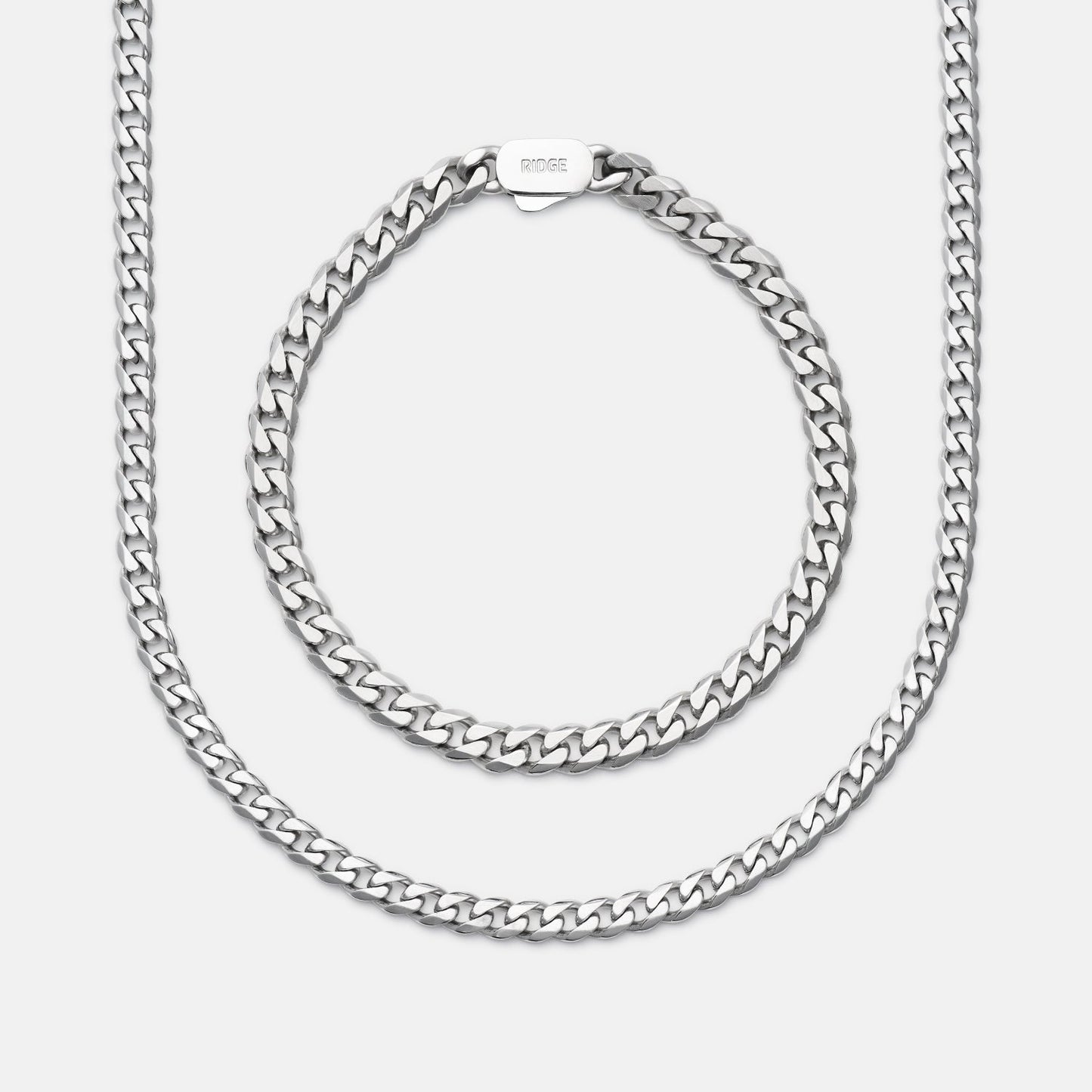 Curb Chain Kit - Platinum - Medium
