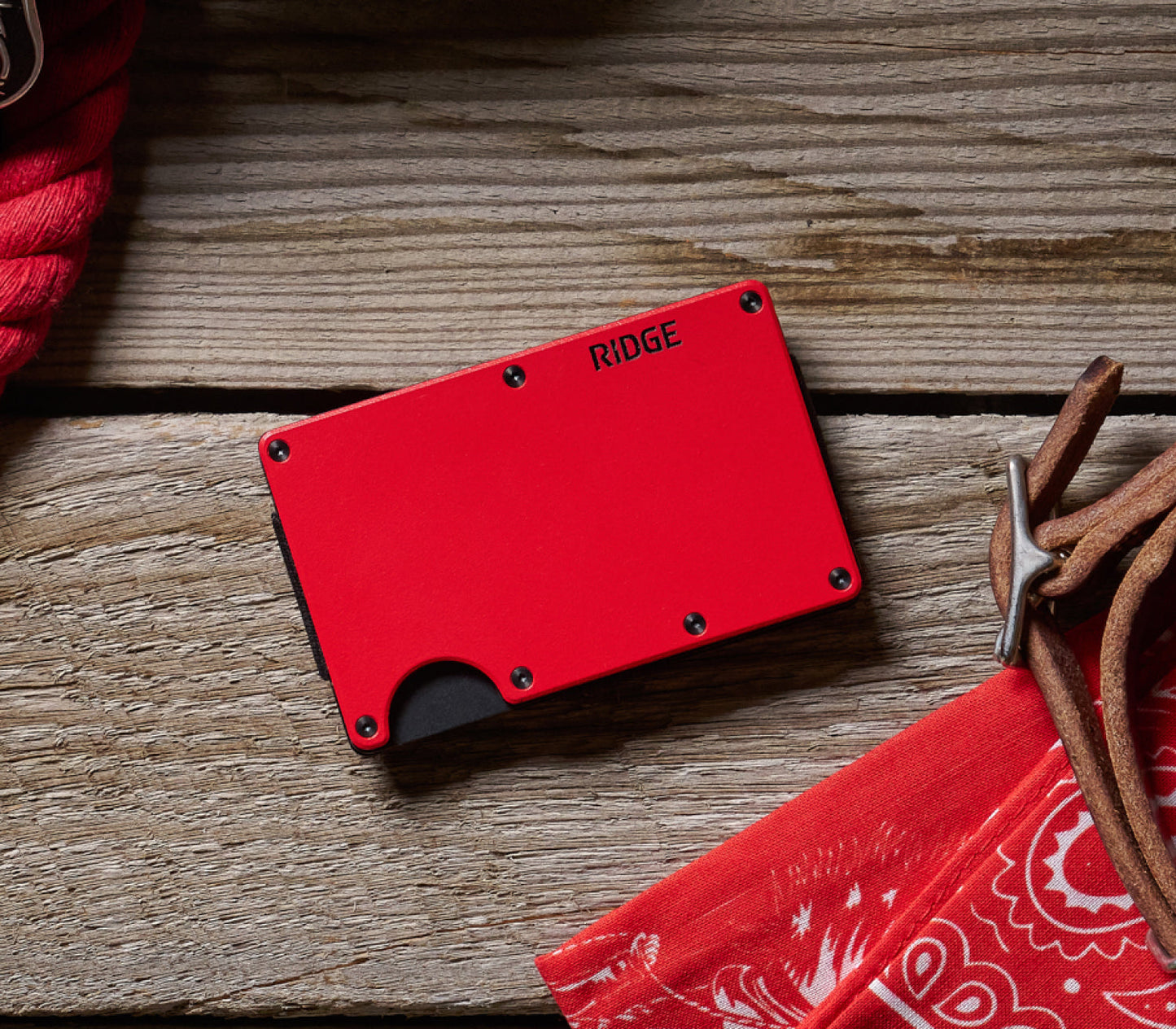 Ridge Wallet - Rodeo Red