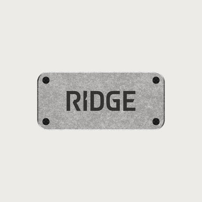 Ridge Logo Plate - Stonewashed Titanium