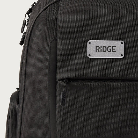 Ridge Logo Plate - Stonewashed Titanium