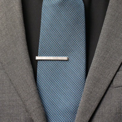 Tie Bar & Cufflinks Kit - Platinum