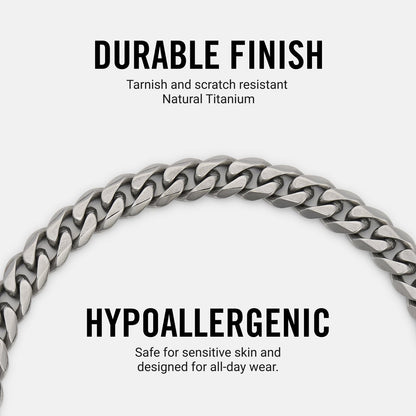 Curb Chain Kit - Titanium - Large