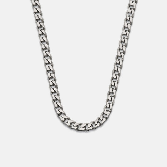 5mm Curb Chain - Titanium - 22"