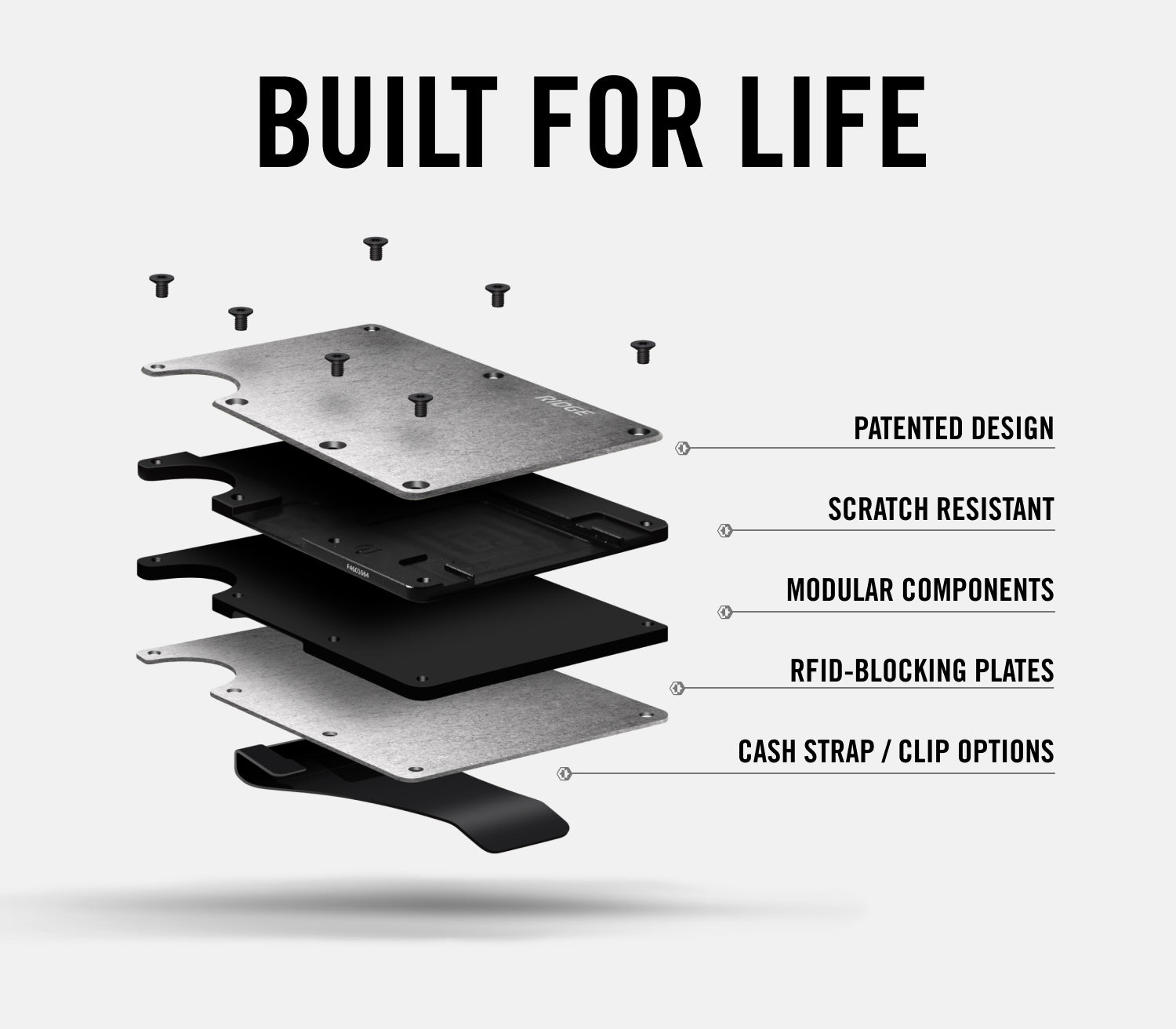 Ridge Wallet - Alaska Twilight Carbon 006