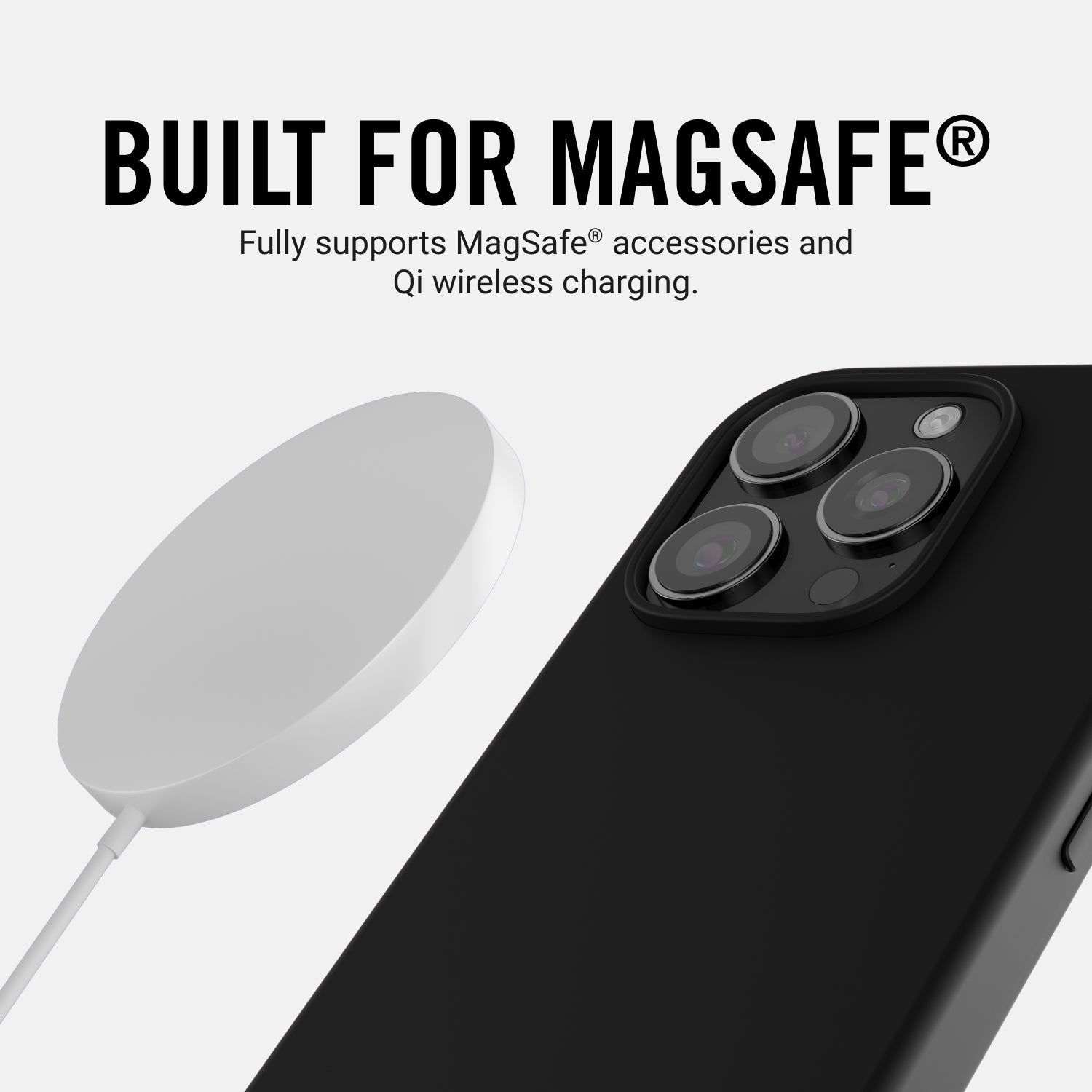 Everyday Charging Kit - iPhone 16 Plus - Midnight Black Leather